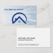 実在代理人 | レジデンシャルホームルーフブルー 名刺 (正面/裏面)