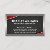 実在代理人 | レッドメタリック | 縁ど 名刺 (裏面)