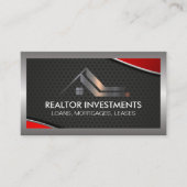 実在代理人 | レッドメタリック | 縁ど 名刺 (正面)