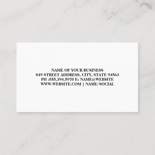 実在代理人 |不動産仲介業者ロゴ 名刺 (裏面)