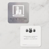 実在代理人 |企業の建物 予約カード (正面/裏面)