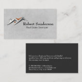 実在代理人 | 住宅物件のロゴ 名刺 (正面/裏面)