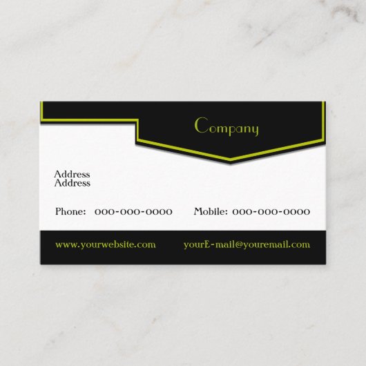 実在代理人 名刺 (正面)