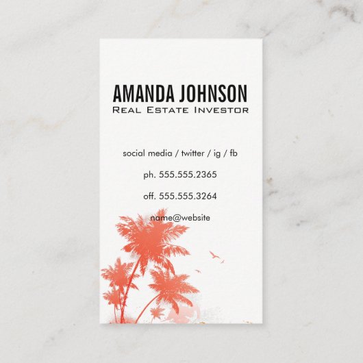 実在代理人 名刺 (裏面)