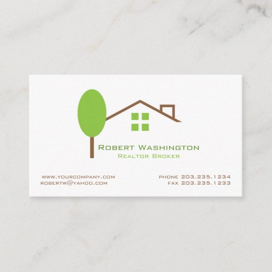 実在代理人 名刺 (正面)