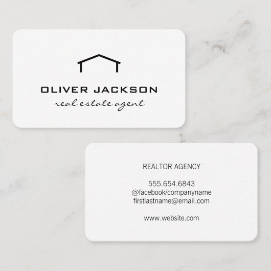 実在代理人 名刺 (正面/裏面)