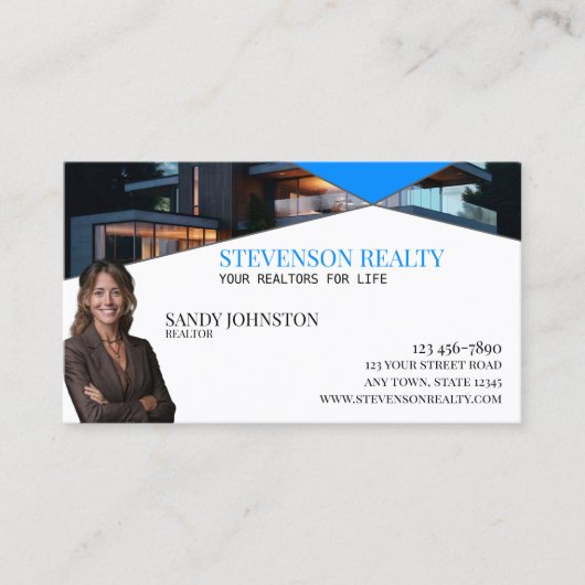 実在代理人 名刺 (正面)