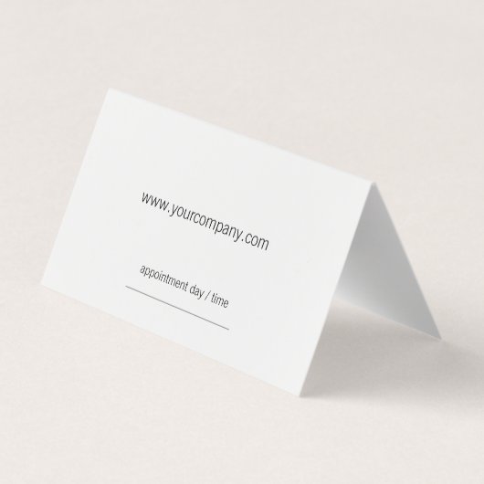 実在代理人 名刺 (裏面)