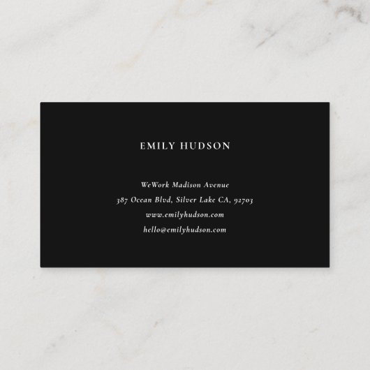 実在代理人 名刺 (裏面)