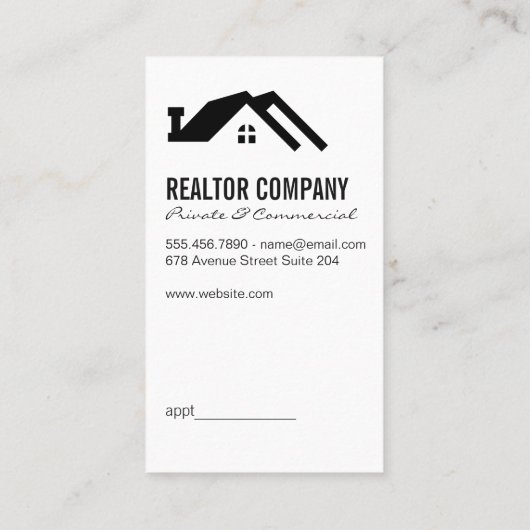 実在代理人 名刺 (裏面)