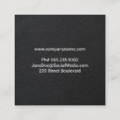 実在代理人 |大理石 |プロパティマネージャ スクエア名刺 (裏面)