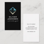 実在代理人 |建物アイコン 名刺 (正面/裏面)