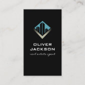 実在代理人 |建物アイコン 名刺 (正面)