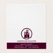 実在代理人 |建物アイコン 名刺 (外部フラット)