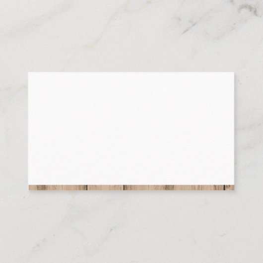 実在代理人 | 木製トリムホームアイコン 名刺 (裏面)