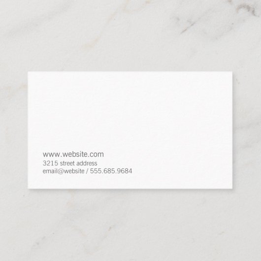 実在代理人 |署名不動産仲介業者 名刺 (裏面)