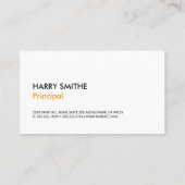 実在代理人 |都市 |資産の投資 名刺 (裏面)