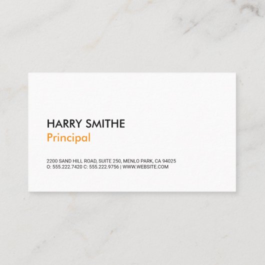 実在代理人 |都市 |資産の投資 名刺 (裏面)