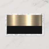 実在代理人 |金属金ゴールド大理石事業 名刺 (裏面)