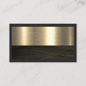 実在代理人 | 金属金ゴールド金属 名刺 (裏面)