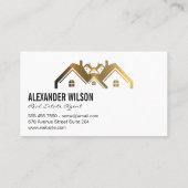 実在代理人 |鍵 |金ゴールドホーム 名刺 (裏面)