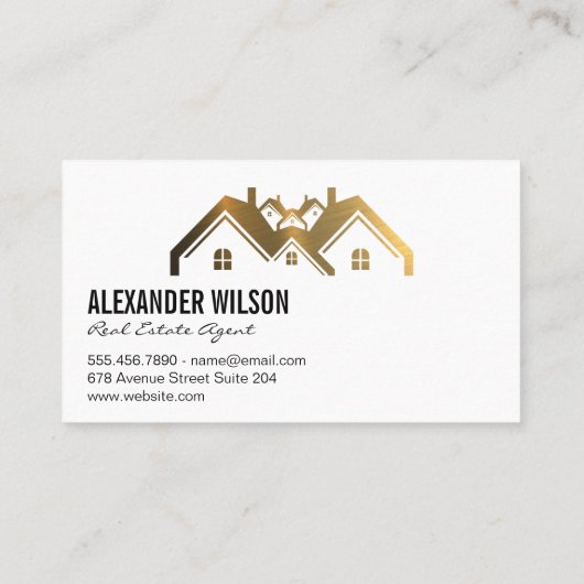 実在代理人 |鍵 |金ゴールドホーム 名刺 (裏面)