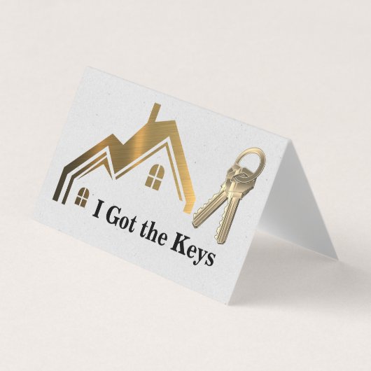 実在代理人 |鍵 |金ゴールドホーム 名刺 (正面)