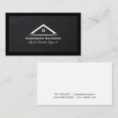 実在代理人 | Luxエグゼクティブレザー 名刺 (正面/裏面)