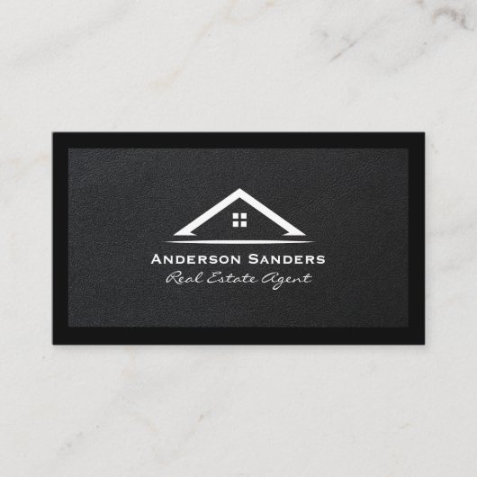 実在代理人 | Luxエグゼクティブレザー 名刺 (正面)