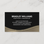 実在代理人 Metallic Wave Business Card | Metallic Wave  名刺 (裏面)