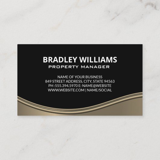 実在代理人 Metallic Wave Business Card | Metallic Wave  名刺 (裏面)