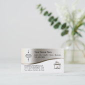 実在代理写真テンプレート 名刺 (スタンド正面)