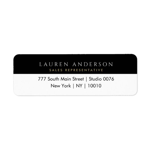 実在代理差出人住所ラベル ラベル (正面)