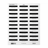 実在代理差出人住所ラベル ラベル (フルシート)