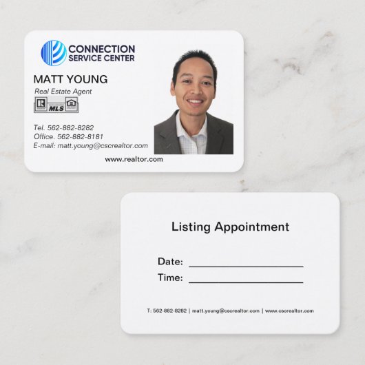 実在代理店名刺デザイン 名刺 (正面/裏面)