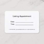 実在代理店名刺デザイン 名刺 (裏面)