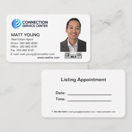 実在代理店名刺デザイン 名刺 (正面/裏面)