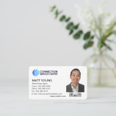 実在代理店名刺デザイン 名刺 (スタンド正面)