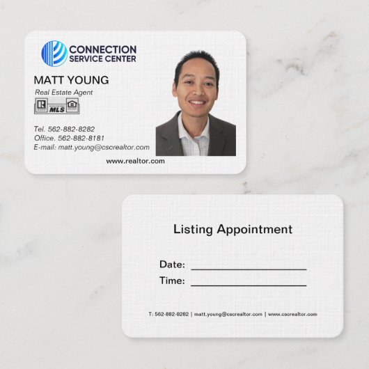 実在代理店名刺デザイン 名刺 (正面/裏面)