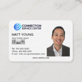 実在代理店名刺デザイン 名刺 (正面)