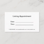 実在代理店名刺デザイン 名刺 (裏面)