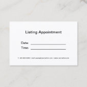 実在代理店名刺デザイン 名刺 (裏面)