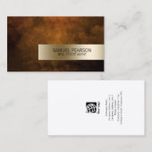 実在代理投資グランジ金ゴールドストライプ 名刺 (正面/裏面)