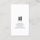 実在代理投資グランジ金ゴールドストライプ 名刺 (裏面)