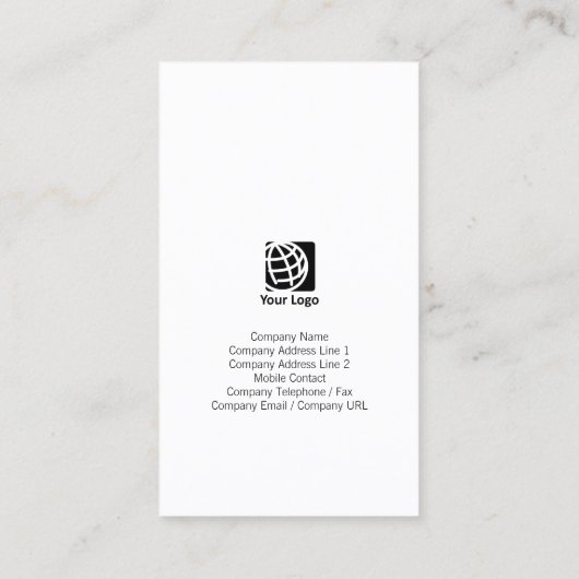 実在代理投資グランジ金ゴールドストライプ 名刺 (裏面)