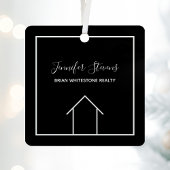 実在会社のモダンカスタムクリスマス メタルオーナメント