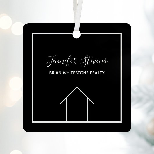 実在会社のモダンカスタムクリスマス メタルオーナメント