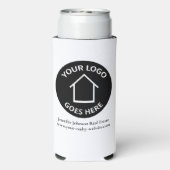 実在会社カスタムのロゴシンプルマーケティング スリム缶クーラー
