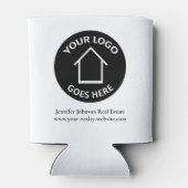 実在会社カスタムのロゴシンプルマーケティング 缶クーラー (裏面)