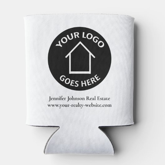 実在会社カスタムのロゴシンプルマーケティング 缶クーラー (裏面)